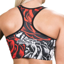 Load image into Gallery viewer, Social Paintball Women’s Racerback Sports Bra- Wings
