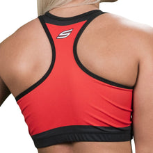 Load image into Gallery viewer, Social Paintball Women’s Racerback Sports Bra- Loyalty Red
