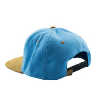 Load image into Gallery viewer, Snapback Hat, Baby Blue, Tobacco Suede Bill
