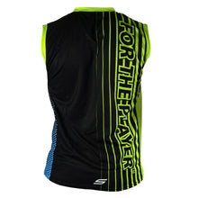 Load image into Gallery viewer, Grit Sleeveless Jersey, Slime Green Blue
