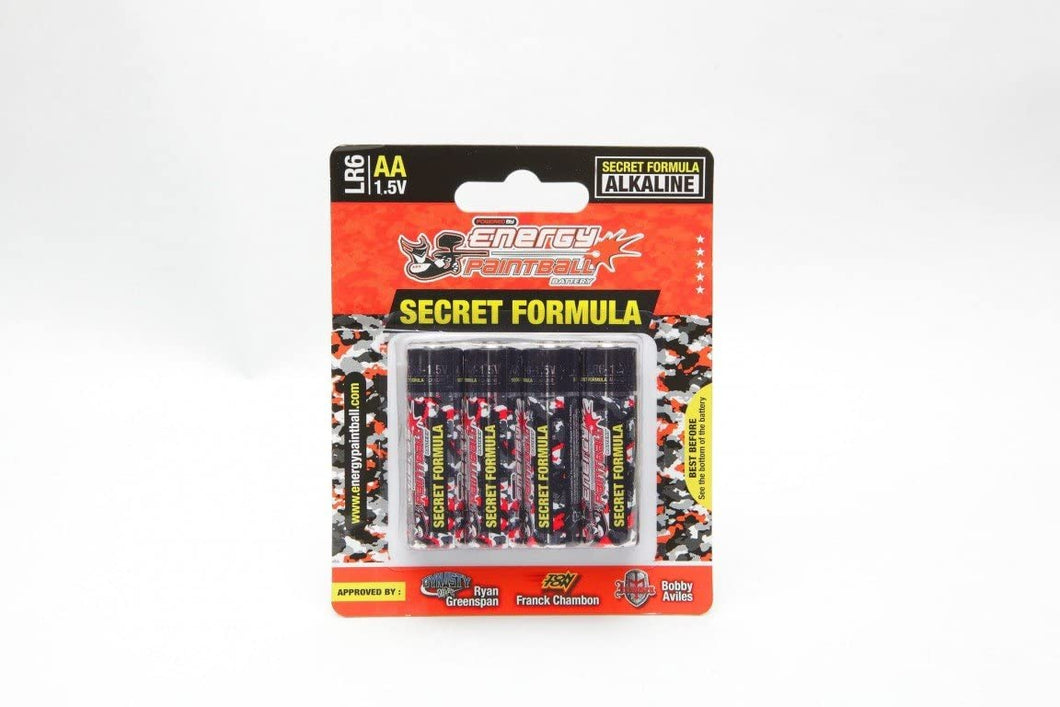 Energy Paintball Batteries - Secret Formula - AA - 4 Pack