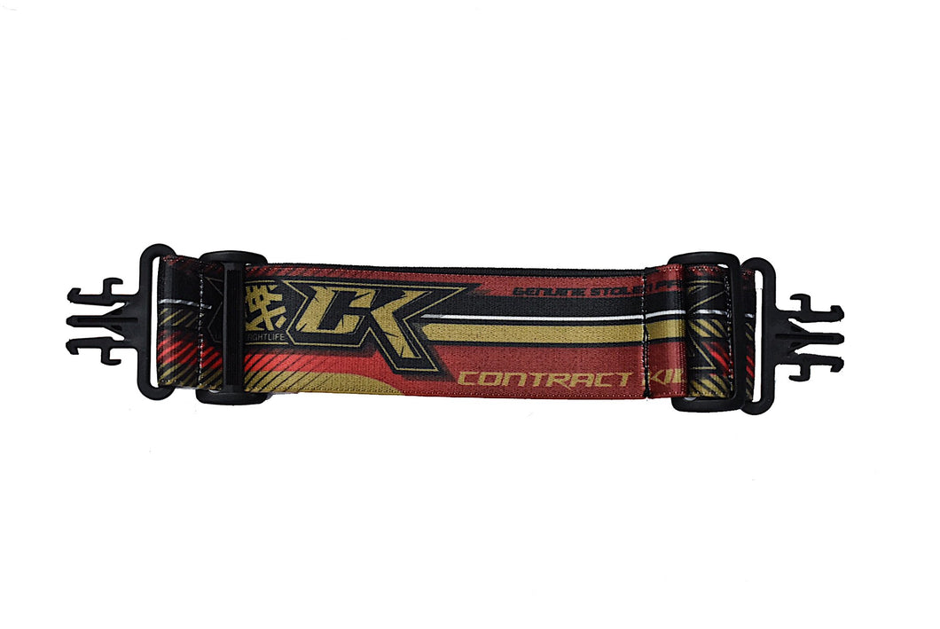 CK Paintball Goggle Strap F1 Gold Red design - V Force Style