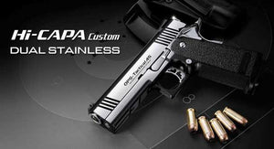 Tokyo Marui Limited Edition Dual Stainless Hi-Capa Custom Airsoft Gas Blowback