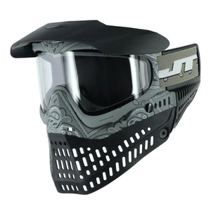 JT Bandana Series Proflex Paintball Mask - Grey w/ Clear and Smoke Thermal Lens