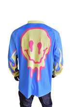 Load image into Gallery viewer, Mint GridTech Elite Jersey - Blue/Pink Smiley Face
