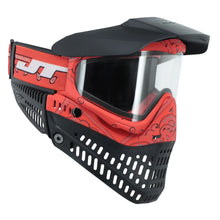Load image into Gallery viewer, JT Bandana Series Proflex Paintball Mask - Red w/ Clear and Smoke Thermal Lens
