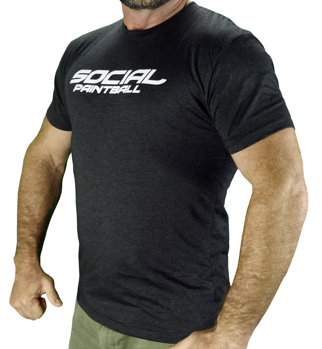 Social Paintball T-Shirt Logo Black
