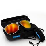 Load image into Gallery viewer, VIRTUE V-WAVE POLARIZED SUNGLASSES - GUNMETAL FIRE
