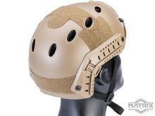 Load image into Gallery viewer, Emerson Basic PJ Type Tactical Airsoft Bump Helmet w/ Flip-down Visor (Tan)
