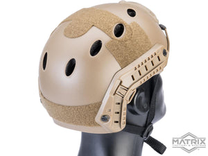Emerson Basic PJ Type Tactical Airsoft Bump Helmet w/ Flip-down Visor (Tan)
